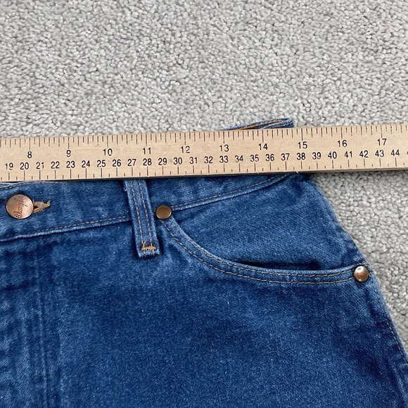 Vintage Wrangler Jeans Womens 14 Blue Cowboy Cut USA American Denim 13MWZMR‎ - Picture 4 of 10